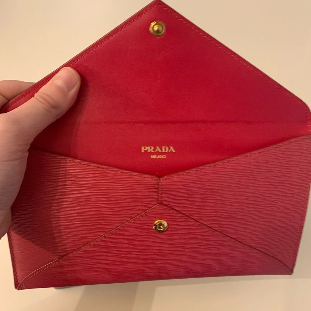 Authentic Prada envelope wallet - Picture 4 of 5
